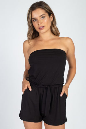 Shayla Black Strapless Romper