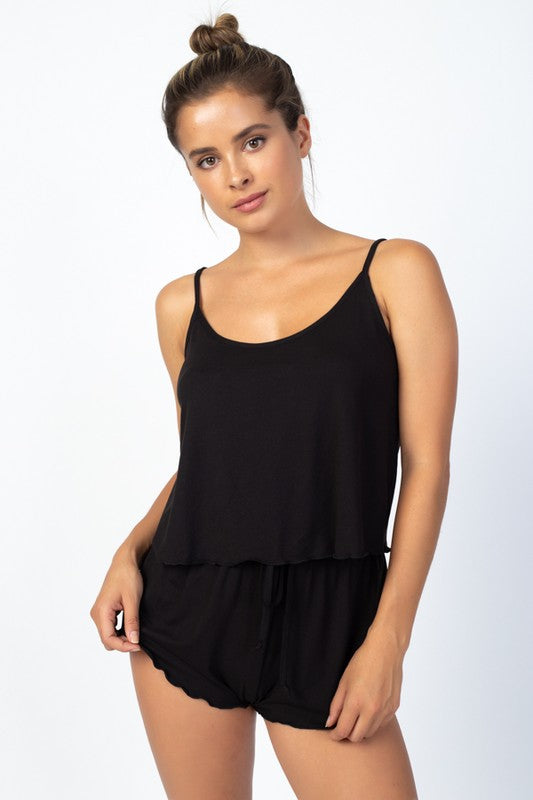 Izzy Black Cami Set