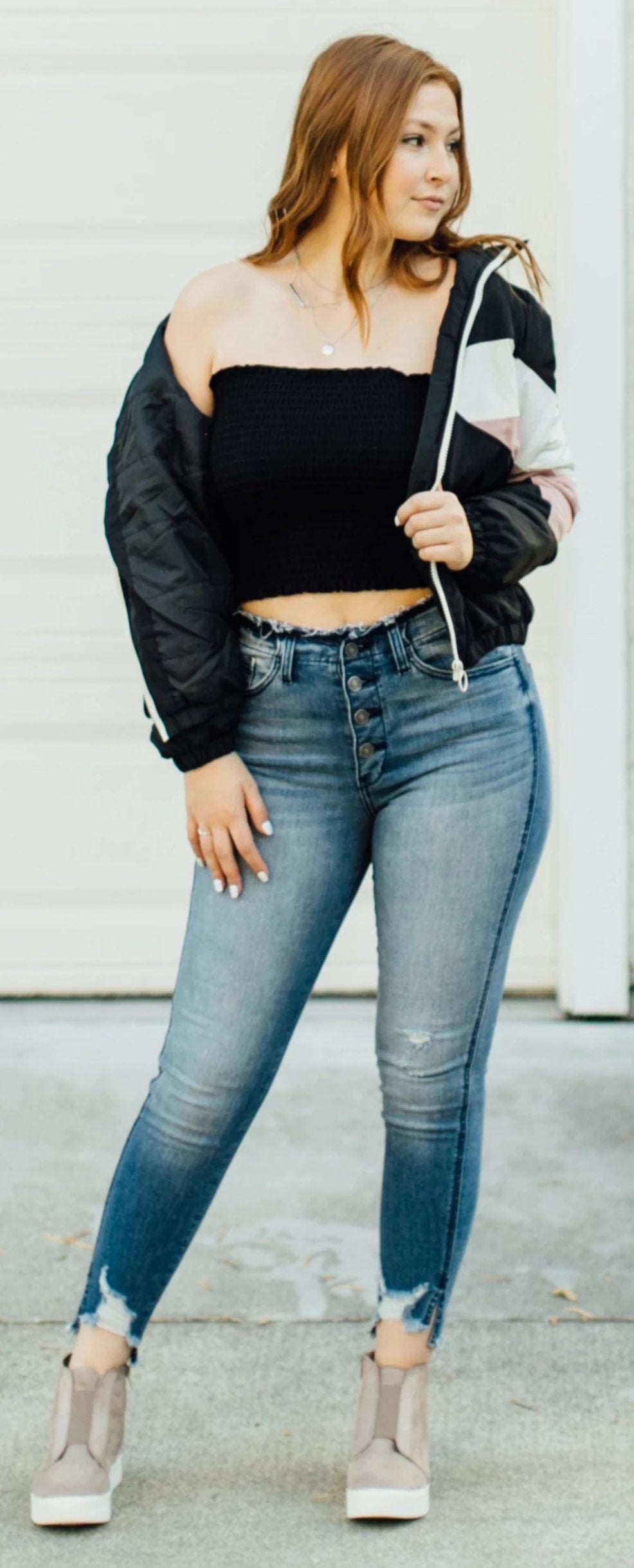 Demi Distressed High Rise