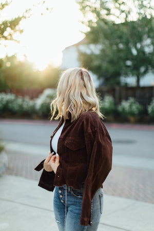 Hayley Distressed Corduroy Jacket