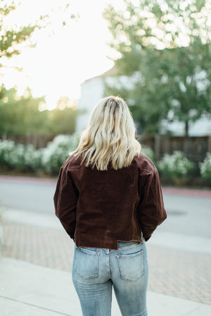 Hayley Distressed Corduroy Jacket