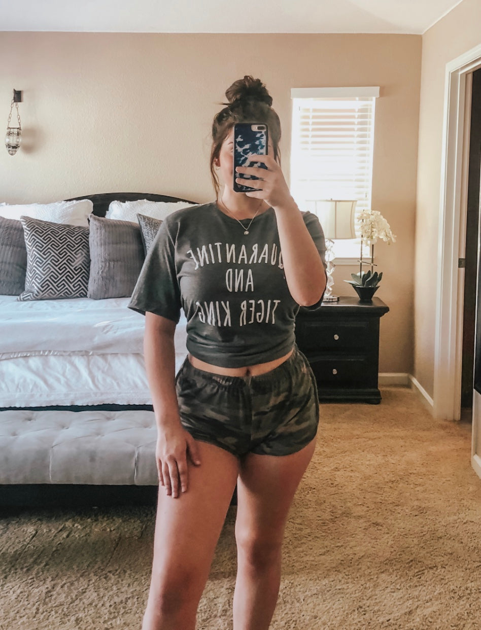 Kara Camo Shorts
